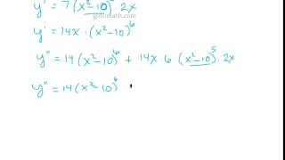 Calculus Higher Order derivatives  b2p1