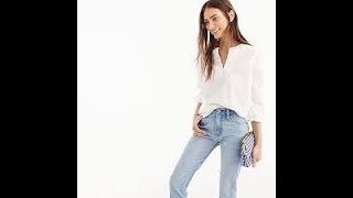 Chic White Blouses to Wear With Your Jeans