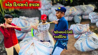 કપાસ વિણવાનું ચાલુ કરી દીધું 🤗 || Gujarati village family