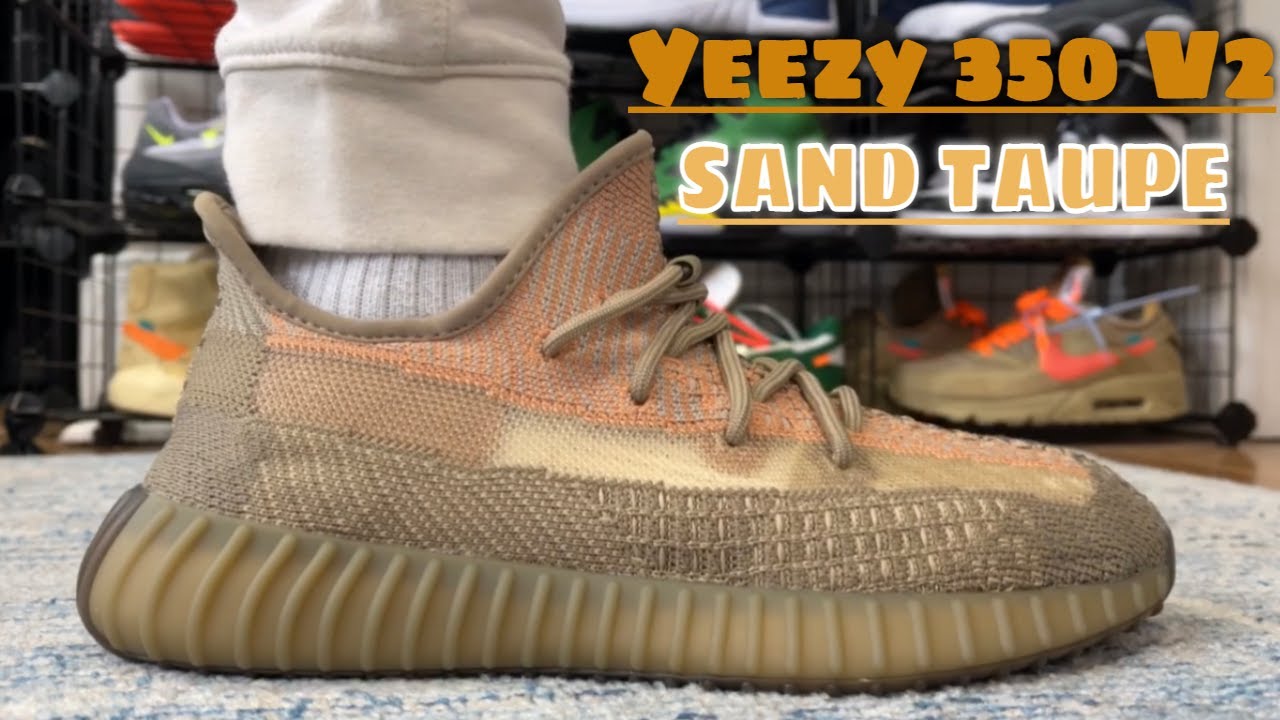 Yeezy 350 V2 Sand Taupe Review On Foot Legit Check - YouTube