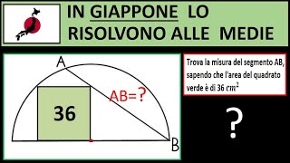 Geometria. In Giappone riescono a risolvere questo problema già alle scuole medie