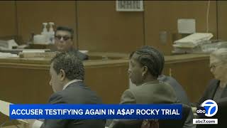 Rihanna makes first court appearance at the trial of her partner A$AP Rocky, as accuser testifies