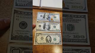 Evolution of a 100 Dollar Bill from 1950s Until Now #money #usdollar #banknotes