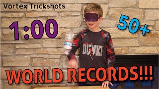 Breaking Water Bottle Flip WORLD RECORDS