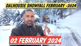 Snowfall in February 2024 | Snowfall in February in Dalhousie 2024 | Snowfall in Himachal February