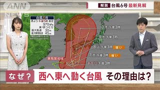 【台風6号解説】西へ東へウロウロなぜ？ 線状降水帯に厳重警戒　西～東日本にも影響(2023年8月5日)