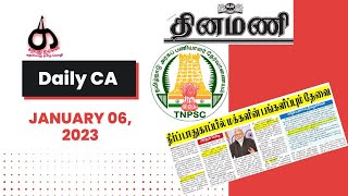 TNPSC NEWS Paper Reading | தினமணி | 06.01.2023 | Karpathu IAS Academy  @Karpathuias