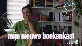 vlog ✨ samen mijn nieuwe(!!!) boekenkast indelen!! 🎀📚