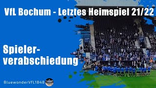 VfL Bochum - Spielerverabschiedung im letzten Heimspiel 21/22 I Seitenblick
