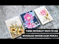 A Look at Woodless Watercolor Pencils by Altenew Plus THREE Projects!