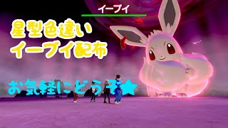 色違い夢キョダイイーブイ配布します。【ポケモン剣盾】