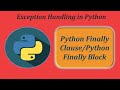 Python Finally Clause