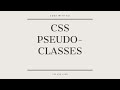 CSS Pseudo-Classes Explained: Add Dynamic Styles to Your Website!
