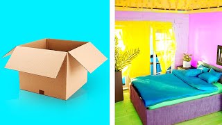 Clever Ways to Reuse Cardboard Boxes || Simple Storage Hacks And Crafts For Your Home!