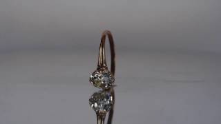 1890s Edwardian 14K Yellow Gold GIA Certified 1.81ct Cushion Modified Brilliant Cut Diamond Ring