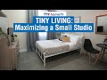 Tiny Living: Maximizing A Small Studio Apartment | MF Home TV