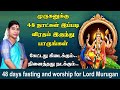 முருகனுக்கு 48 நாட்கள் விரதம் இருக்கும் முறை | 48 days fasting and worship method for Murugan