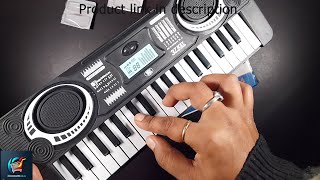 KID KRAZE Piano for Kids with Mic Recorder - 37 Keys 8 Rhythms 8 Tones 6 Demos Portable Musical Toys