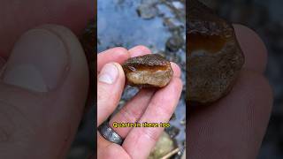 I found an agate with quartz in a creek!