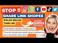 CARA MENGHUBUNGKAN MEDIA SOSIAL KE SHOPEE AFFILIATE || CARA VALIDASI MEDIA SOSIAL DI SHOPEE