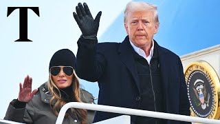 LIVE: Donald Trump boards Air Force One in Maryland