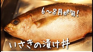 捌き方解説。旬の魚”イサキ”を使った漬け丼