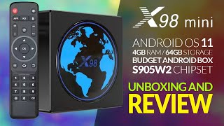 X98 Mini Android 11 AV1 TV Box |  Unboxing and Review