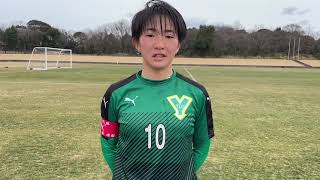 柳ヶ浦　10番 松木選手　令和3年度大分県高等学校女子サッカー新人大会（九州高等学校女子U-17サッカー大会予選）