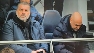 ANGE POSTECOGLOU AND DANIEL LEVY: Watching the Spurs Women v Arsenal Women Game in the WSL