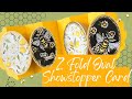 Super Fun Z Fold Oval Showstopper Card | Alina Crafts #cards #cardmaking #papercraft #alinacraft