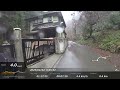 雪の高尾山 登山 6号路 琵琶滝裏 上級者コース 1号路 薬王院 フル動画 gps map連動 mt.takao