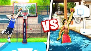 CRAZY 2HYPE Pool + Mini Hoop Dunk Contest! ft. DDG & Randall Twins