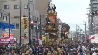 新富町二丁目　鏡獅子の山車2017川越まつりUNESCO祝ユネスコ無形文化遺産登録・川越氷川祭の山車行事Kawagoe Saitama Japan国指定重要無形民族文化財