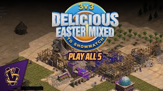 3v3 Delicious Easter Mixed TG Showmatch | Play all 5 | ft Ganji \u0026 Nicov