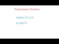 #undef Preprocessor Directive: C Program