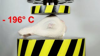 HYDRAULIC PRESS CRUSHES OBJECTS FROZEN IN LIQUID NITROGEN