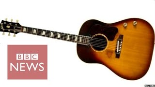 John Lennon's 'long lost' Gibson guitar up for sale - BBC News