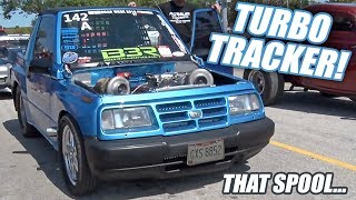 TINY Geo Tracker - BIG TURBOS! (454 Chevy Small Block LOL)