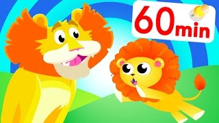 Sing with The Lion King, Zebra, Rhino, Tiger Boo Boo and Jungle friends by Little Angel