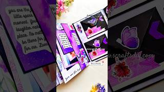 easy paper craft ideas | diy cards handmade greeting file | S Crafts #shorts