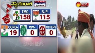 West Bengal Assembly Election 2021 Opinion Poll | Exit Poll TMC | BJP | Sakshi TV