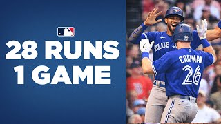 Blue Jays go off for 28 runs in ONE game vs. Red Sox!!!