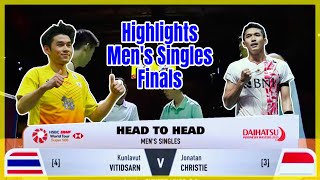 Highlights Kunlavut Vitidsarn (THA) VS Jonatan Christie (INA) | DAIHATSU Indonesia Masters 2025 | F