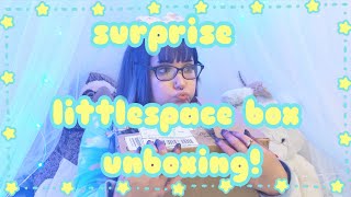 ☁️⭐agere surprise littlespace box unboxing! ☁️✨