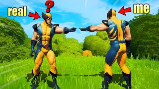 I Actually Pretended to be WOLVERINE in Fortnite
