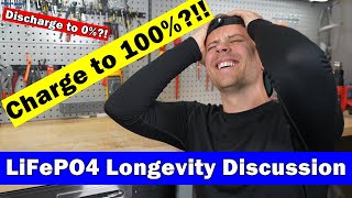 LiFePO4 Longevity Discussion! Why Charge to 100%?! For Solar??