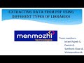 Python - PDF Data Extraction Tools