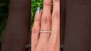 Bubble Ring Round Cut Half Eternity Band Moissanite Wedding Band  Band Matching Staking Band 🎁🧿🥰