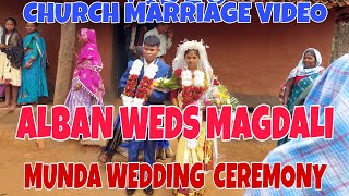 Munda Tribal Wedding Video ll Church Marriage  Video ll Budhabhuin