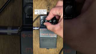 Boss Metal Zone EQ Cheat Sheet (pedal used as preamp, direct to interface)
